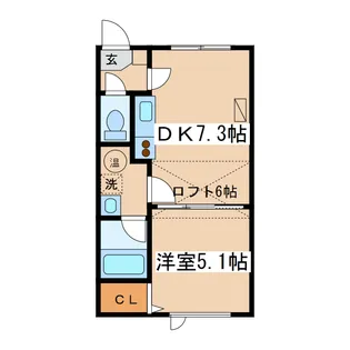 アーバンエステート浪花K【2階】の間取り