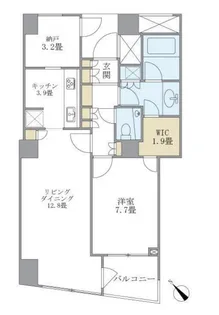 品川Vタワー(タワー棟)【22階】の間取り