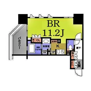 シェフルール鶴見中央【4階】の間取り