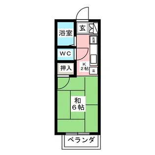 メゾン杉山【2階】の間取り