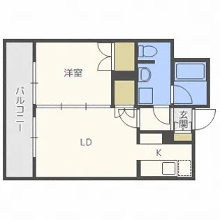 ラフィネタワー札幌南3条【24階】の間取り