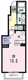 ベル・クール B【1階】の間取り