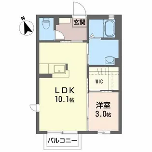 ラ・ヴィル宮下B【2階】の間取り