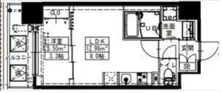 S-RESIDENCE難波西alter【3階】の間取り