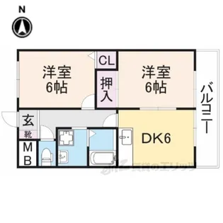 プリオール大安寺【4階】の間取り
