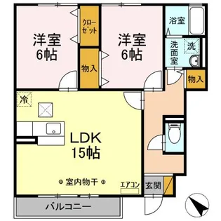 アール ユウナシオ【1階】の間取り