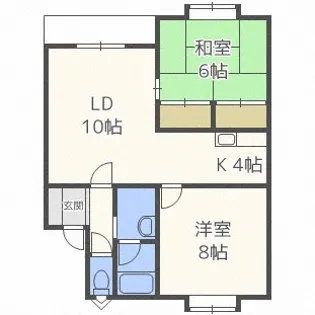 アーバンヒル弐番館【1階】の間取り