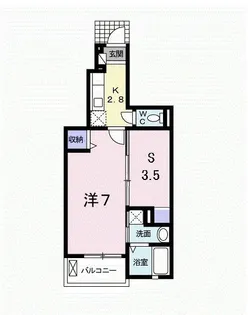 ベルソレイユ【1階】の間取り