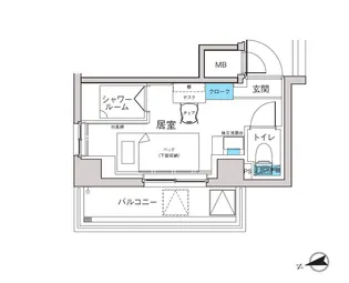 キャンパスヴィレッジ椎名町【3階】の間取り