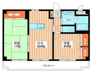 カメリア・7・ビル【7階】の間取り