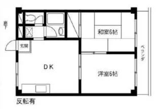 パルメゾン【3階】の間取り