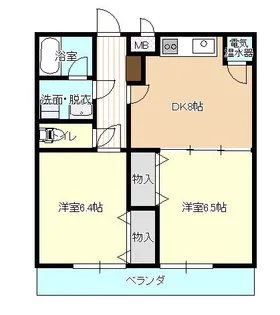 ベル ペイサージュ【1階】の間取り