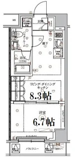 ARCOBALENO HASUNEII【3階】の間取り