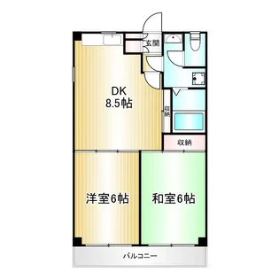 シャトレートキワ【2階】の間取り