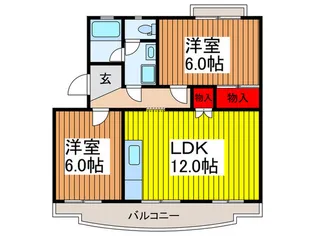 グリーンハイツ7【5階】の間取り
