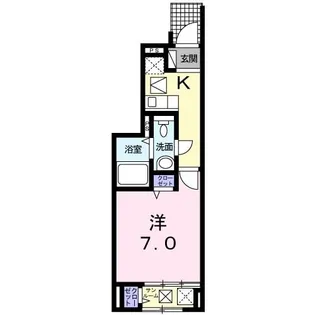 フラン コリーヌ【1階】の間取り
