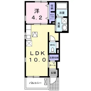 リベラI【1階】の間取り