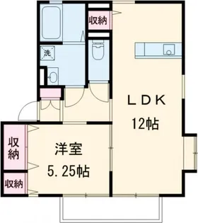 ヴィラ・デ・カロー B棟【1階】の間取り