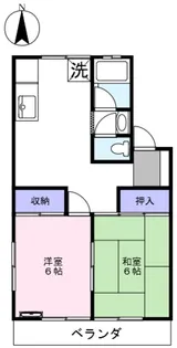 島崎ハイツ【1階】の間取り