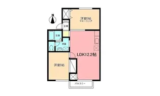 ビューバレーKII【2階】の間取り
