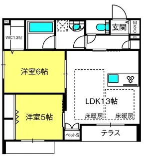 イル・ラシーヌIV【1階】の間取り