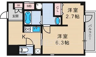 プラリア磯島【1階】の間取り