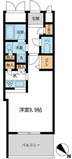 メトロタワー山下町【9階】の間取り