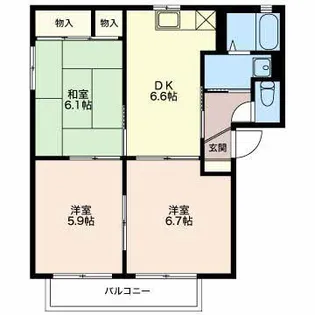 エスポワール21【2階】の間取り