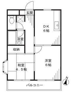 ビューテラス【1階】の間取り