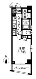 レジディア中落合【3階】の間取り