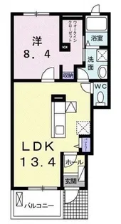 アルバーダ【1階】の間取り