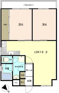 ウエストS金澤【4階】の間取り