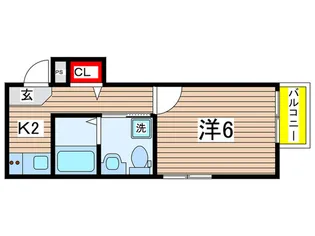 BLUE PARKS長町【2階】の間取り