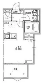KEIAI RESIDENCE 北小金IV【2階】の間取り