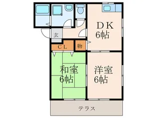 パークアベニュー小嶺台【1階】の間取り