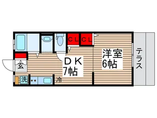 笹野ハイツ【1階】の間取り