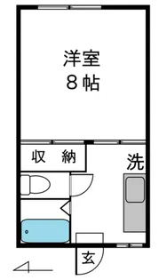エリカハイツ【1階】の間取り