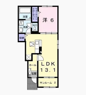 サリーレ【1階】の間取り