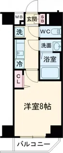 ベルシード五反野【4階】の間取り