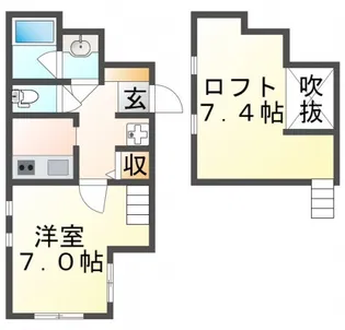 ガレリア千里山【1階】の間取り