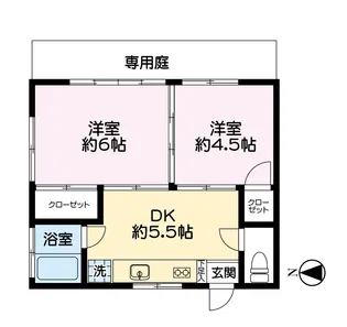 HS荘【1階】の間取り