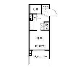 エステート ワイ【4階】の間取り