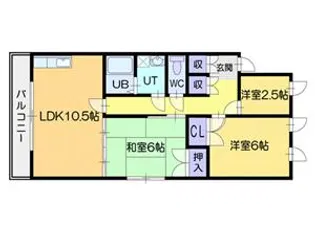 ビアン36【2階】の間取り
