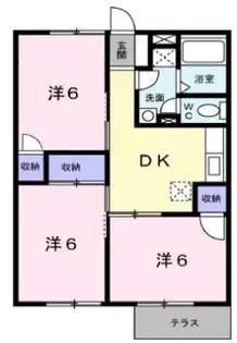 ロイヤルハイム瀬戸【1階】の間取り