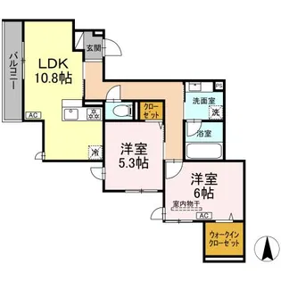 オアシス新綱島【3階】の間取り