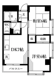 サニーヒルズおいせ坂【3階】の間取り