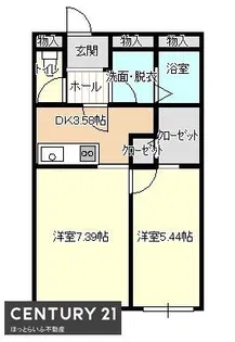 都北ラ・クレール【2階】の間取り