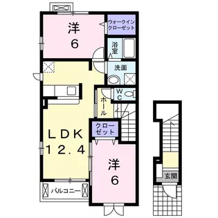パークビサイドG II【2階】の間取り