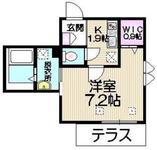 ホワイトハウス【1階】の間取り