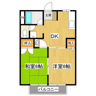 レジデンスピュア【1階】の間取り